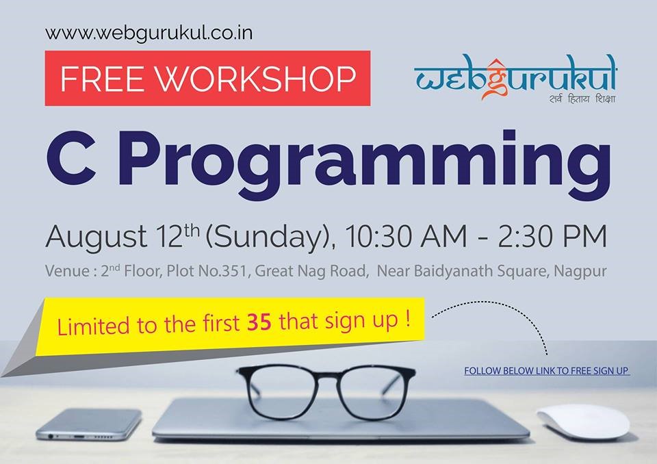 C Programming Free Workshop in Nagpur